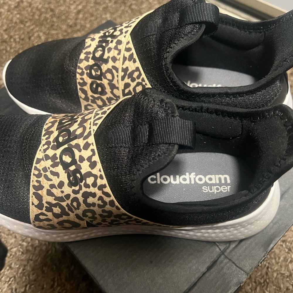 Adidas Cloudfoam Super Leopard Print Sneakers